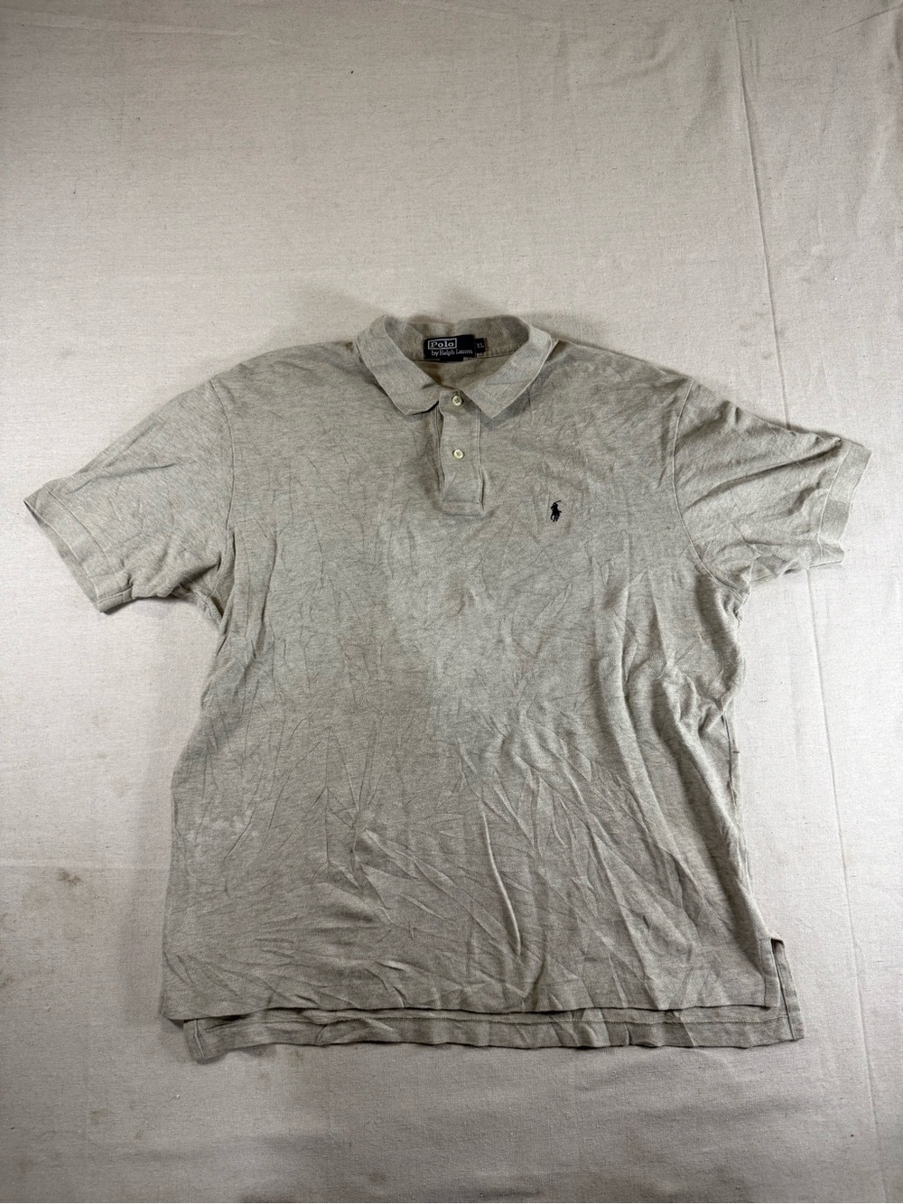Polo Ralph Lauren Pony Polo Grey And Black Size XL Vintage Polo Ralph Lauren